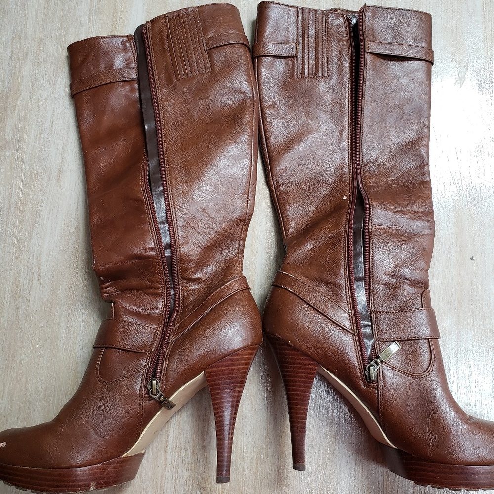Guess Platform Heel Boots